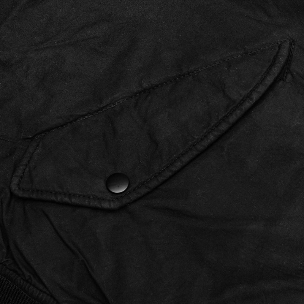 Quilted Bomber Waxed - Black