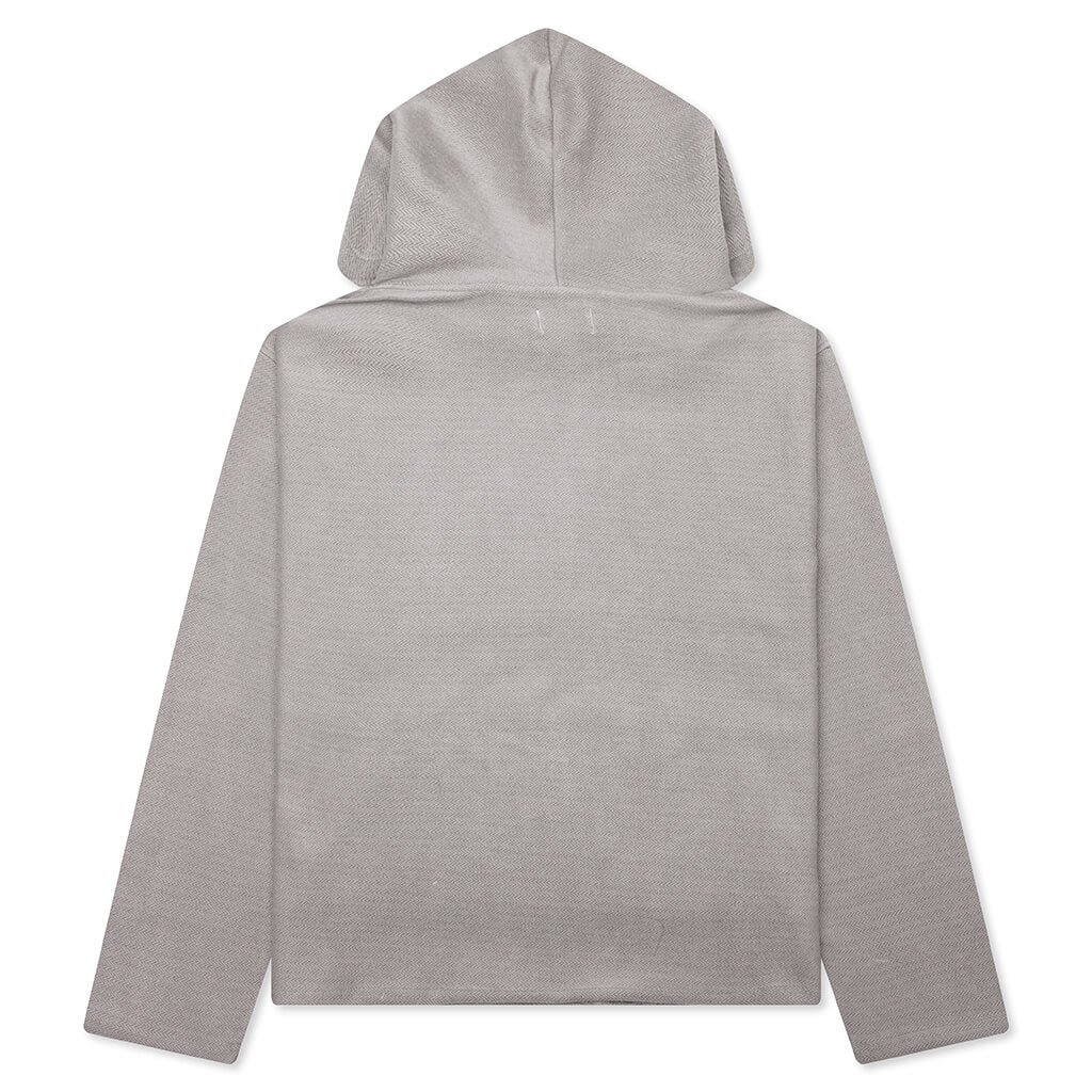Race Herringbone Hoodie - Stone