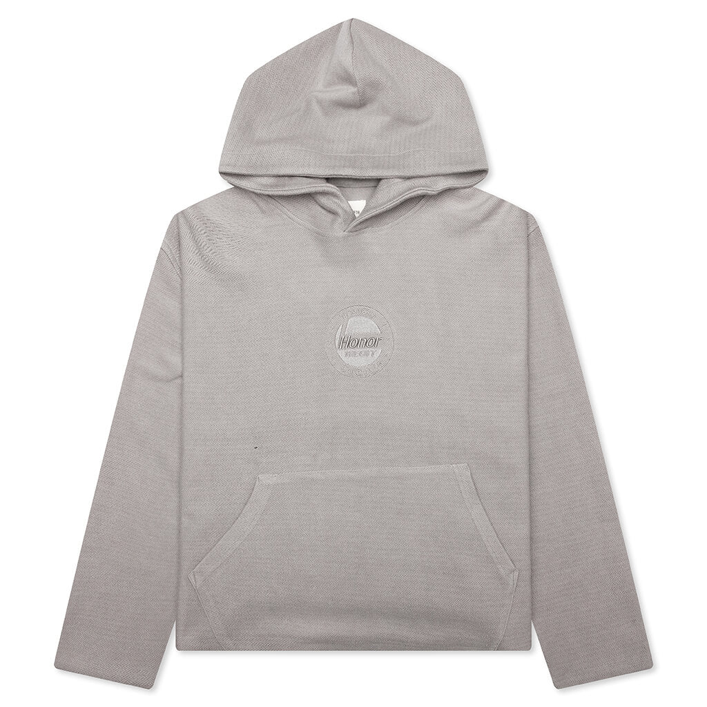 Race Herringbone Hoodie - Stone