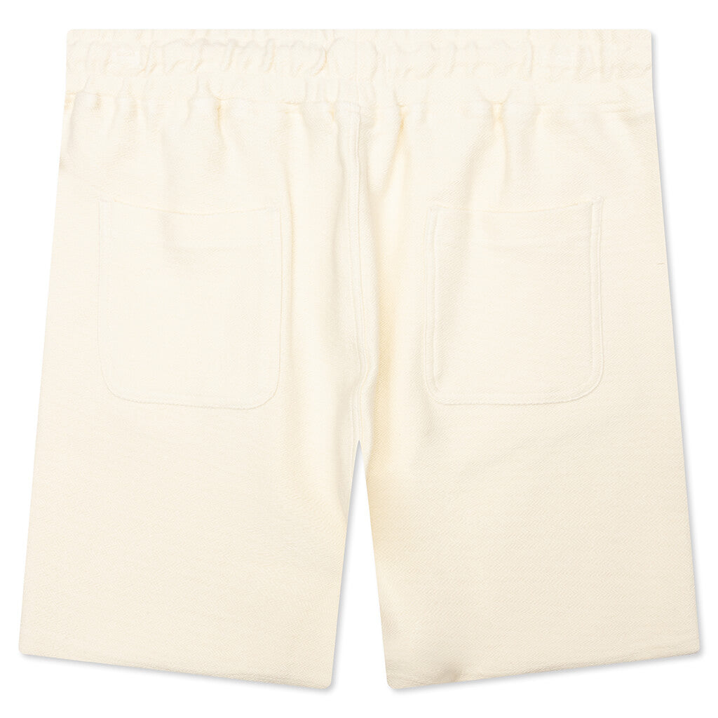 Race Herringbone Short - White