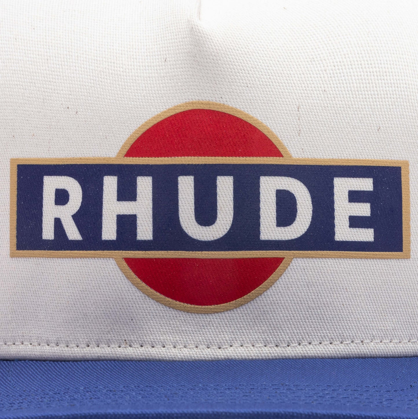 Racer Trucker Hat - Navy/Off-White