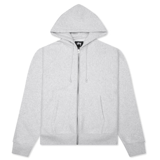 Raglan Zip Hoodie - Ash Heather
