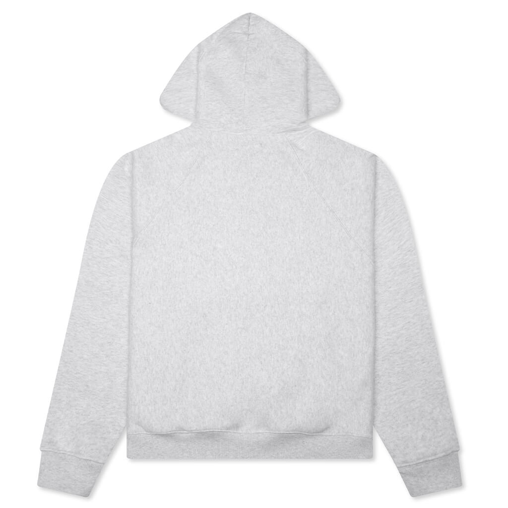 Raglan Zip Hoodie - Ash Heather