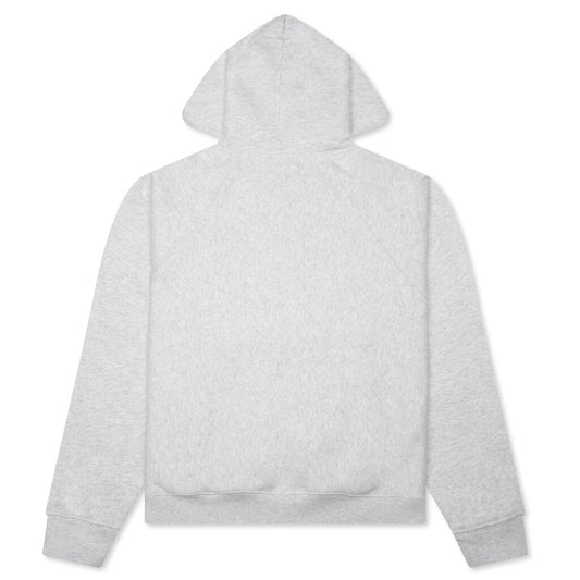 Raglan Zip Hoodie - Ash Heather
