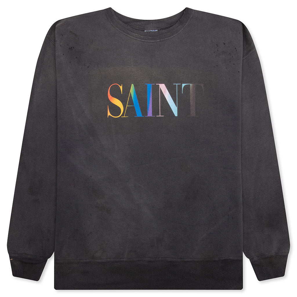 Rainbow Saint Crew Sweater - Black
