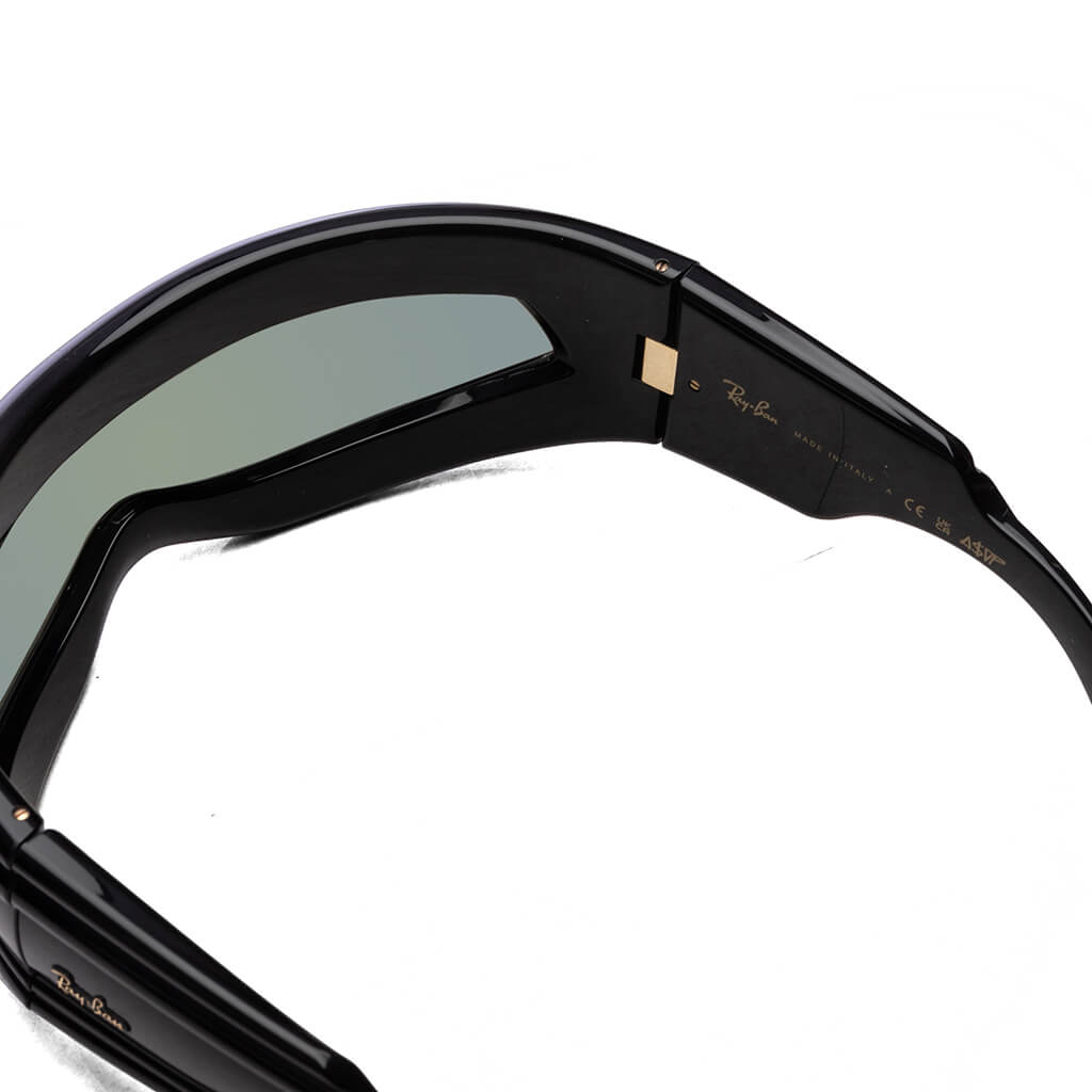 Ray-Ban x A$AP Rocky Ultra Wrap 001 - Black/Green Mirror Silver