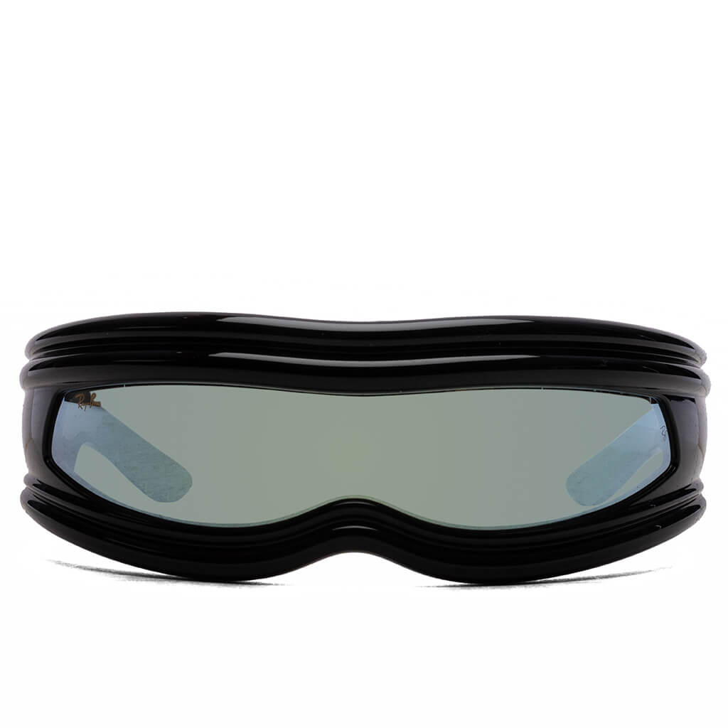 Ray-Ban x A$AP Rocky Ultra Wrap 001 - Black/Green Mirror Silver