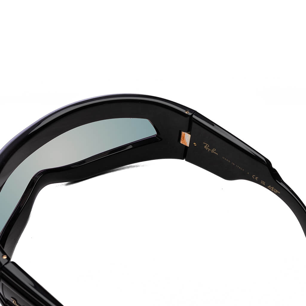 Ray-Ban x A$AP Rocky Ultra Wrap 001 - Black/Light Grey Mirror Blue