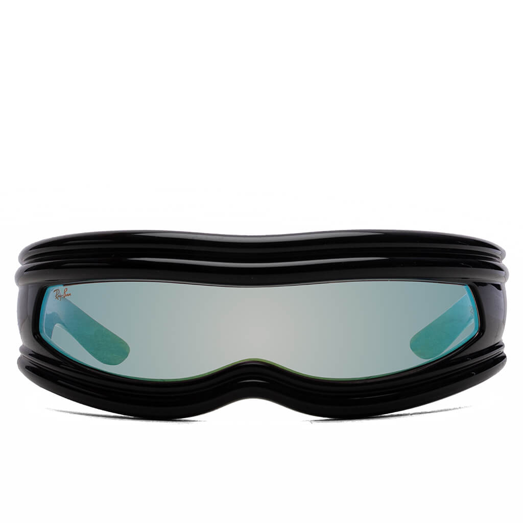 Ray-Ban x A$AP Rocky Ultra Wrap 001 - Black/Light Grey Mirror Blue