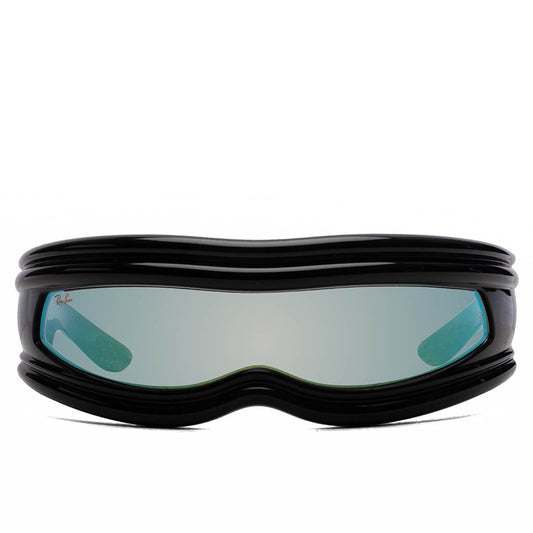 Ray-Ban x A$AP Rocky Ultra Wrap 001 - Black/Light Grey Mirror Blue