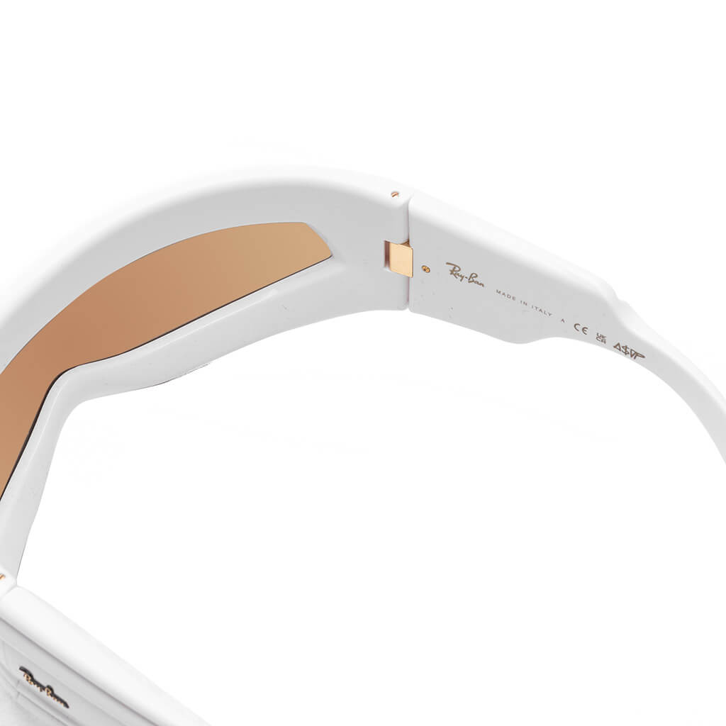 Ray-Ban x A$AP Rocky Ultra Wrap 001 - White/Brown Mirror Gold