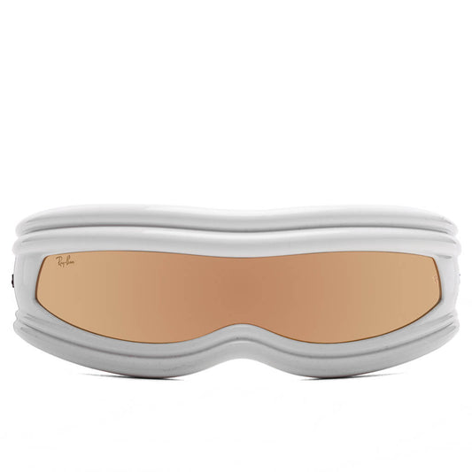 Ray-Ban x A$AP Rocky Ultra Wrap 001 - White/Brown Mirror Gold