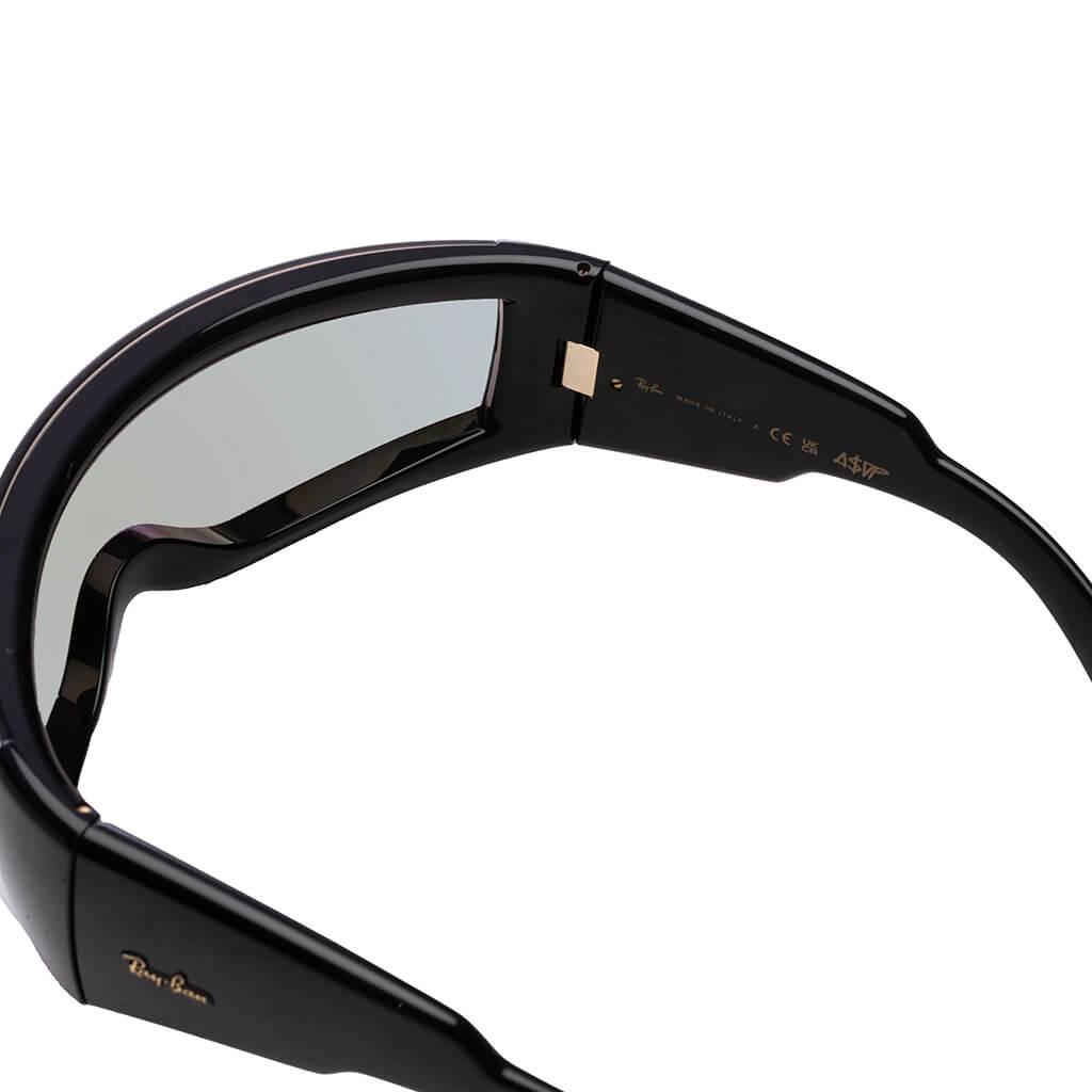 Ray-Ban x A$AP Rocky Ultra Wrap 002 - Black/Light Grey Mirror Blue