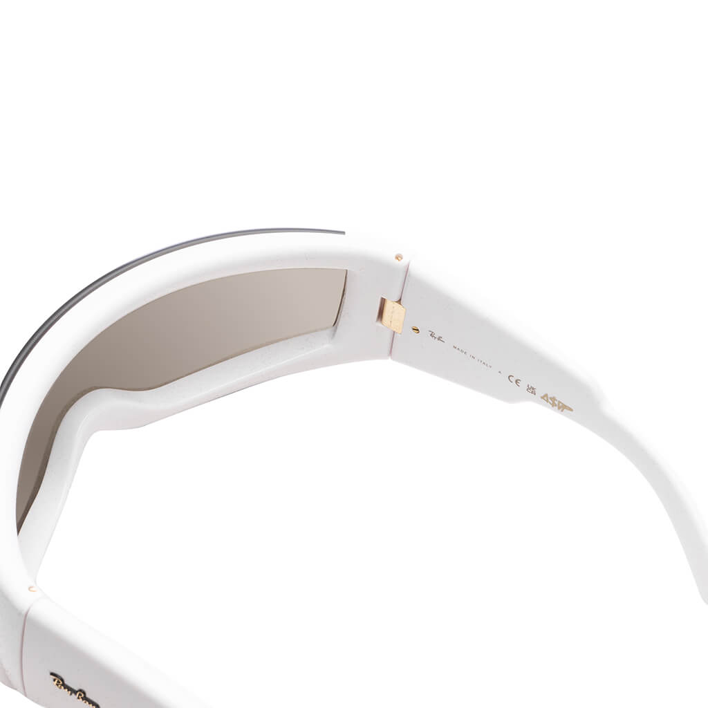 Ray-Ban x A$AP Rocky Ultra Wrap 002 - White/Brown Mirror Gold