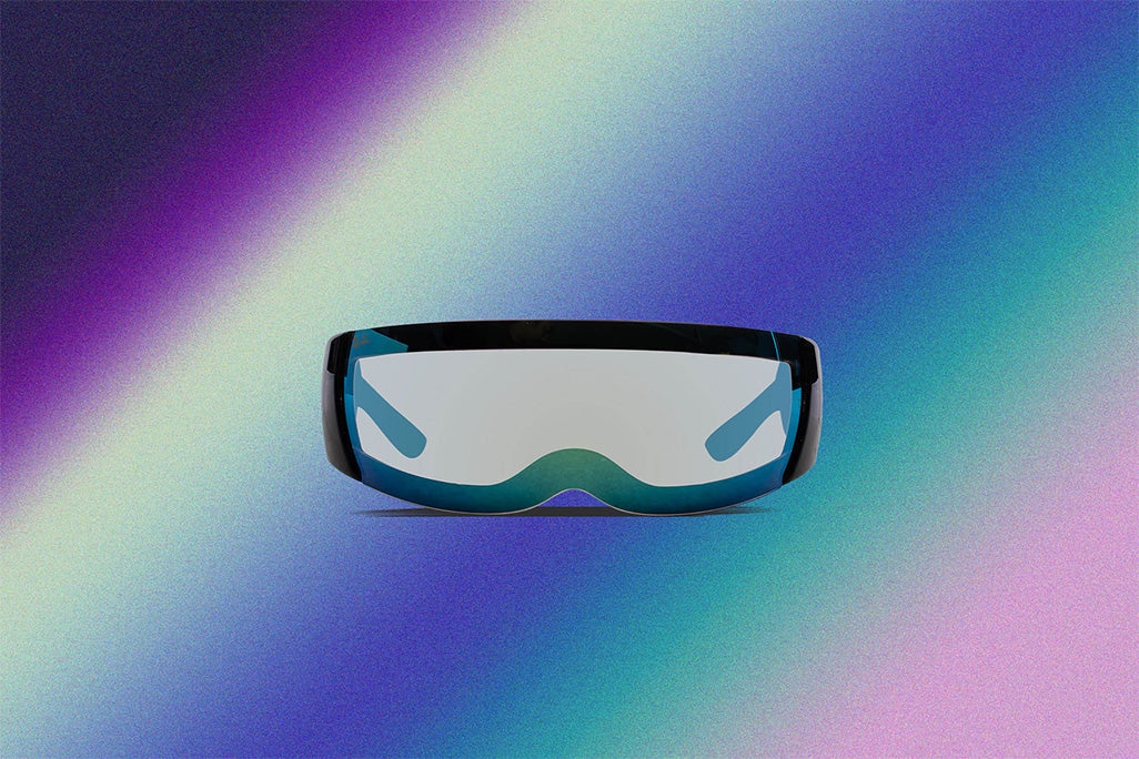 Ray-Ban x A$AP Rocky Ultra Wrap 002 - Black/Light Grey Mirror Blue