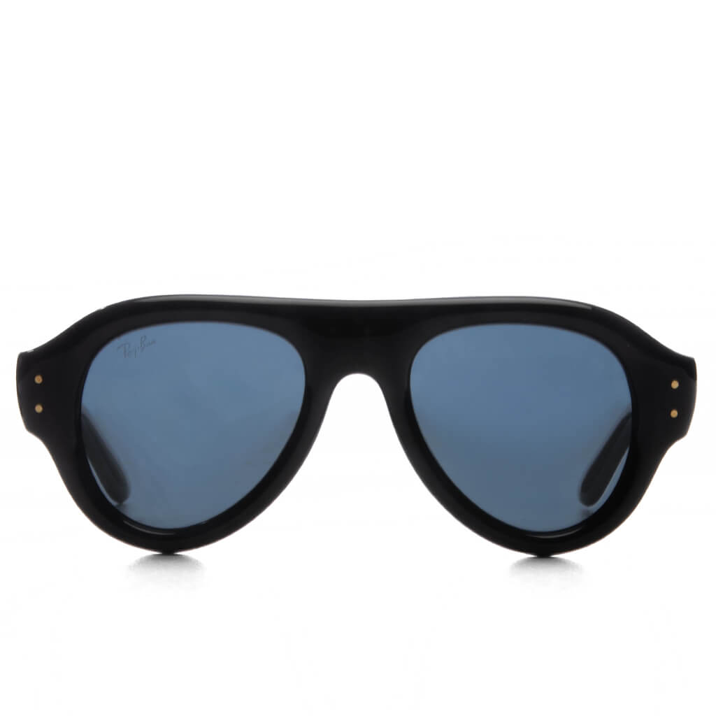 Ray-Ban x A$AP Rocky Aviator Puffer - Black Frame/Dark Blue Lens