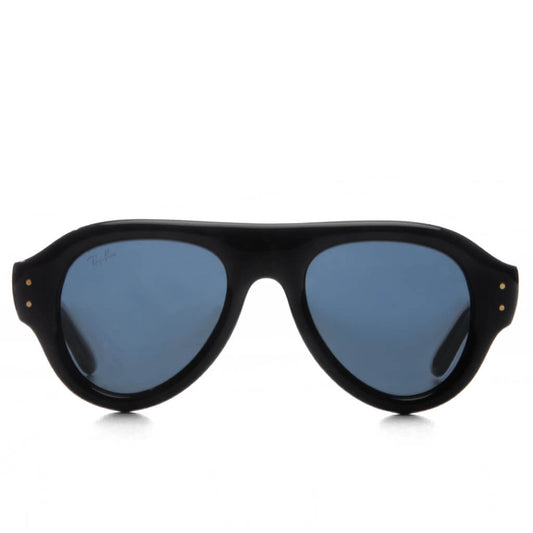 Ray-Ban x A$AP Rocky Aviator Puffer - Black Frame/Dark Blue Lens