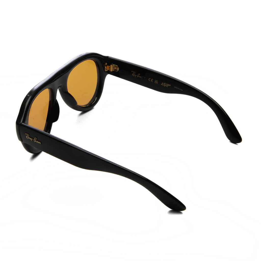 Ray-Ban x A$AP Rocky Aviator Puffer - Black Frame/Orange Lens