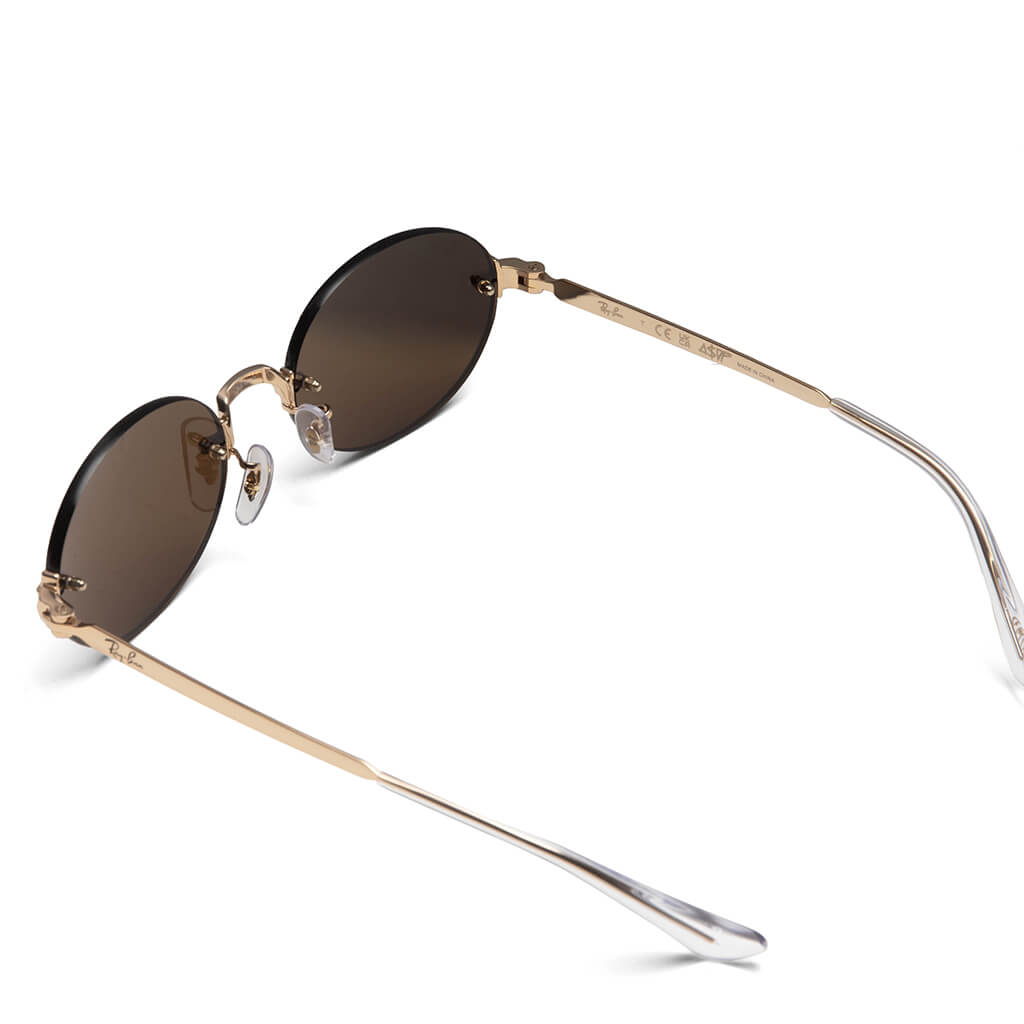 Ray-Ban x A$AP Rocky Rimless Oval - Arista/Dark Brown