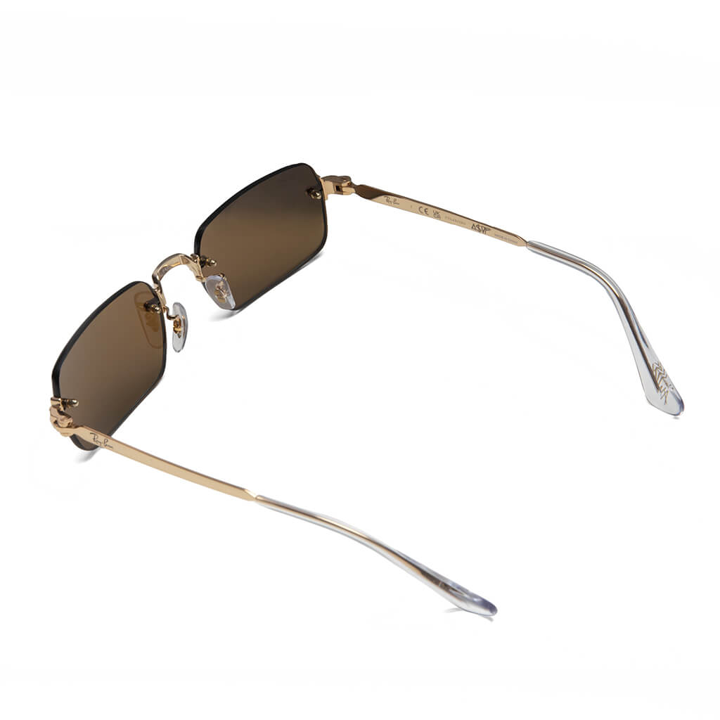 Ray-Ban x A$AP Rocky Rimless Pillow - Arista/Dark Brown Polarized