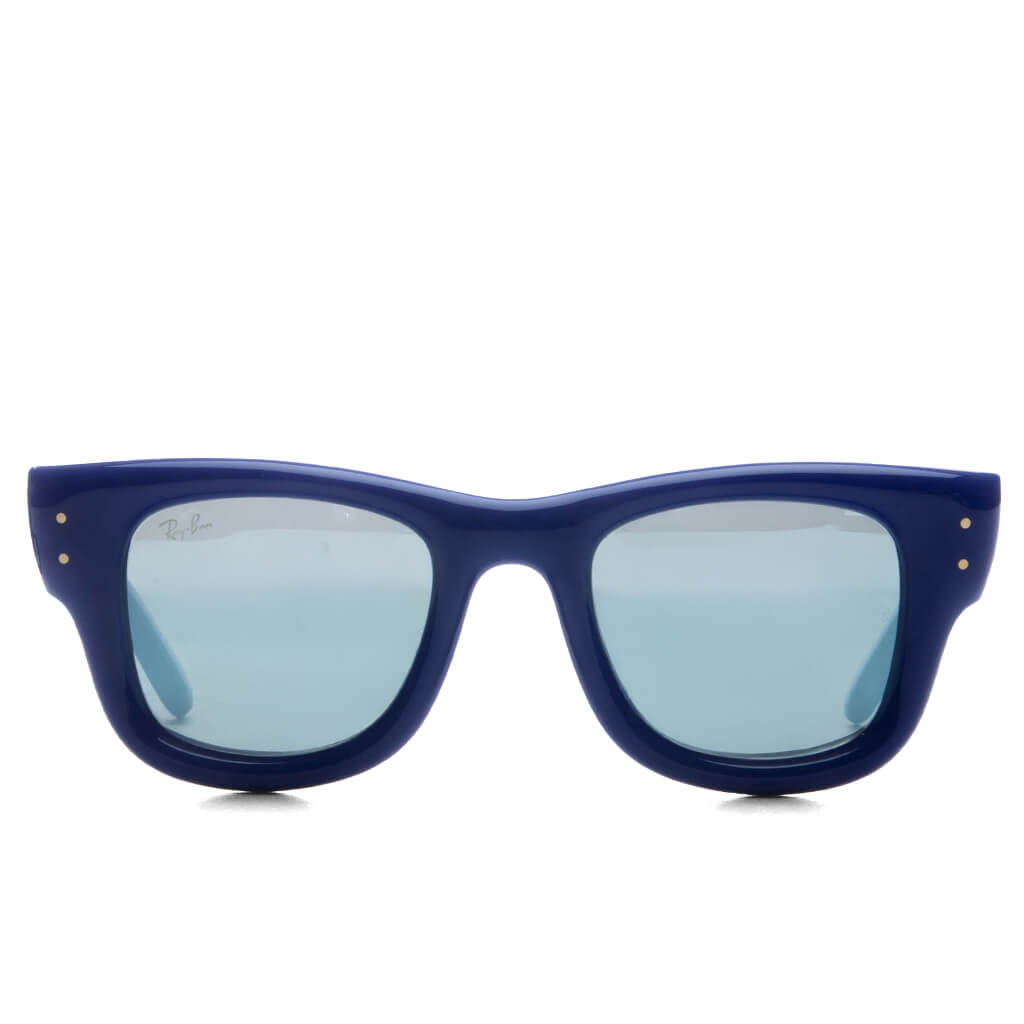 Ray-Ban x A$AP Rocky Wayfarer Puffer - Blue Frame/Silver Mirror Lens