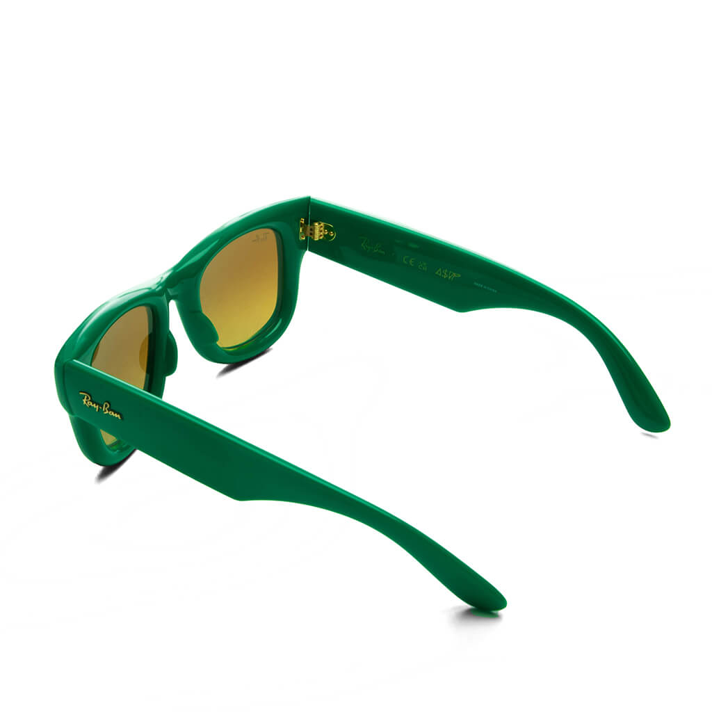 Ray-Ban x A$AP Rocky Wayfarer Puffer - Green Frame/Blue Mirror Lens
