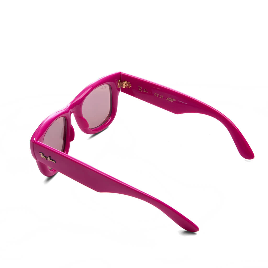 Ray-Ban x A$AP Rocky Wayfarer Puffer - Pink Frame/Rose Gold Mirror Lens