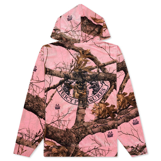 Pleasures x Juicy Couture Realtree Velour Hoodie - Pink Edge