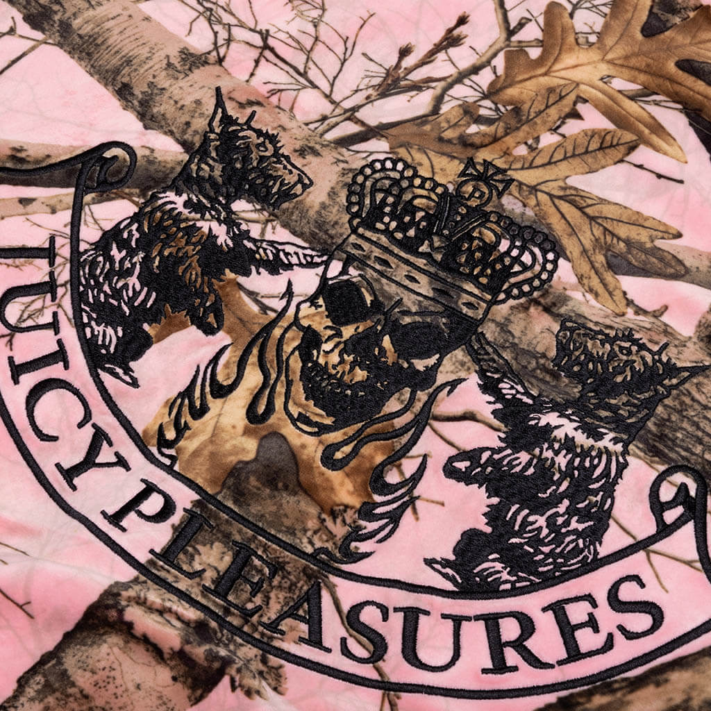 Pleasures x Juicy Couture Realtree Velour Hoodie - Pink Edge