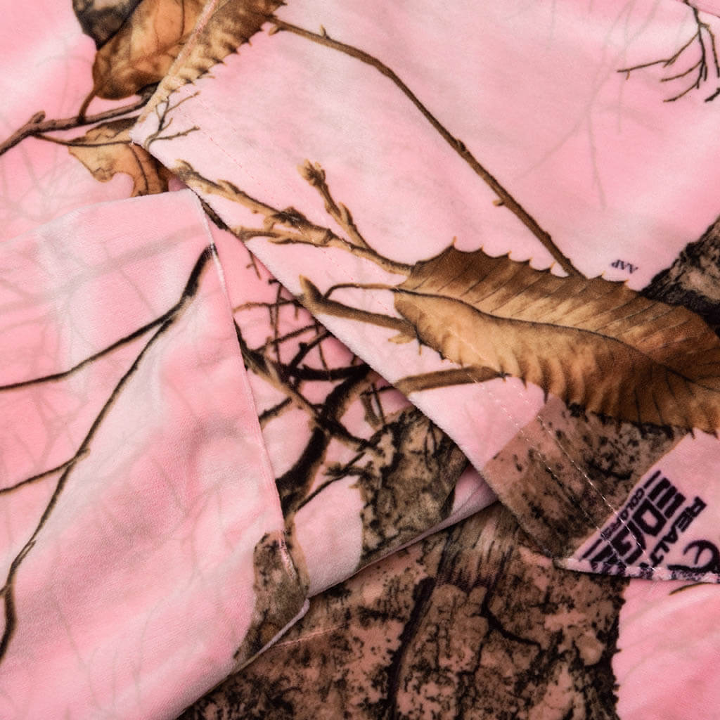 Pleasures x Juicy Couture Realtree Velour Hoodie - Pink Edge