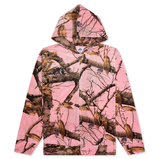 Pleasures x Juicy Couture Realtree Velour Hoodie - Pink Edge