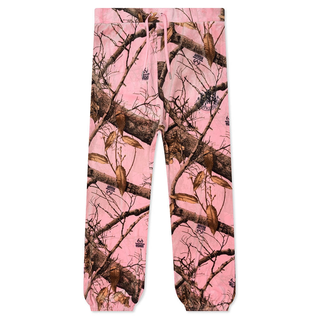 Pleasures x Juicy Couture Realtree Velour Track Pants - Pink Edge