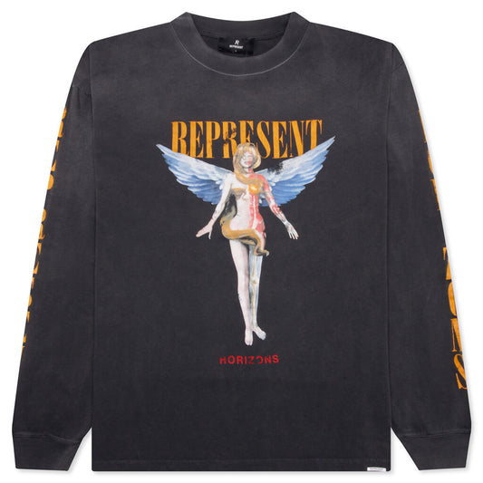 Reborn Long Sleeve T-Shirt - Aged Black