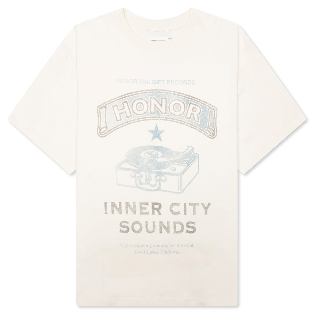 Records Tee - Cream