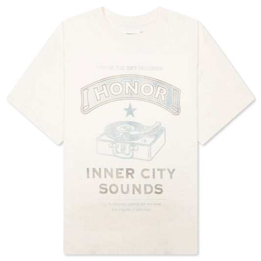 Records Tee - Cream