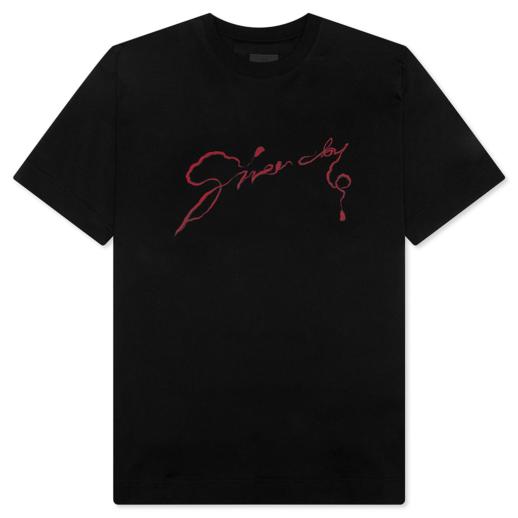 Chandelier and Snake Print T-Shirt - Black