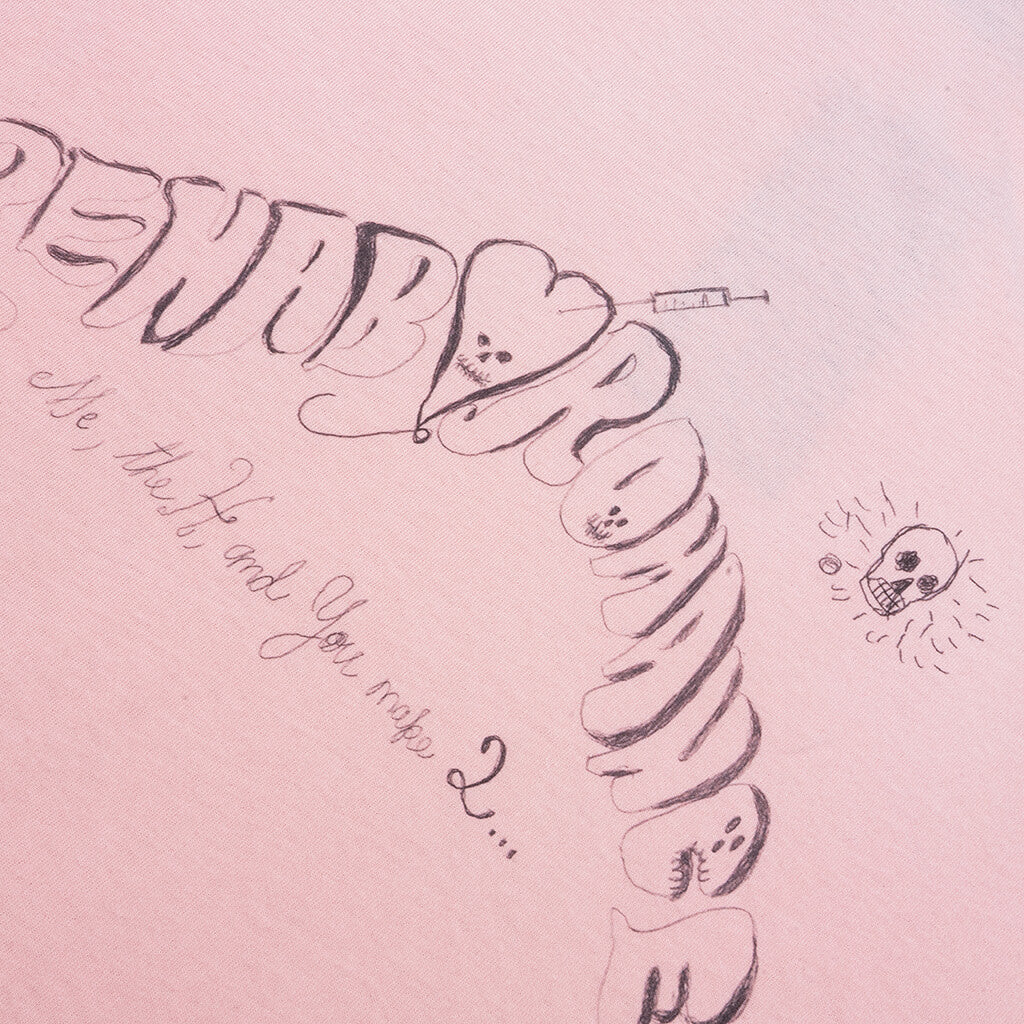 Rehab Romance Pocket Tee - Pink