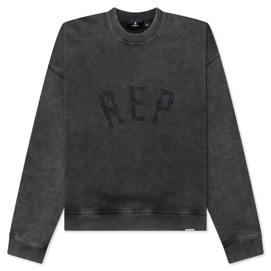 Red Applique Sweater - Vintage Black