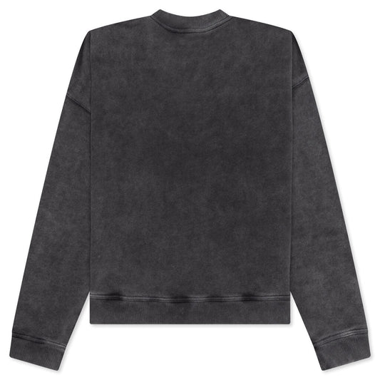 Red Applique Sweater - Vintage Black
