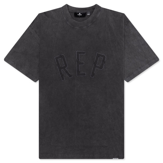 Red Applique T-Shirt - Vintage Black