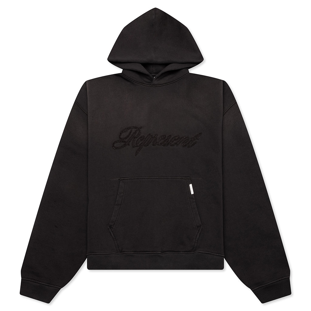 Rep Reverse Applique Hoodie - After Dark