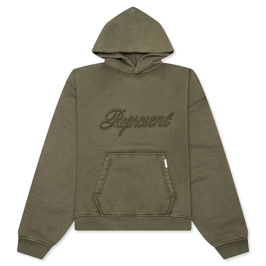 Rep Reverse Applique Hoodie - Vintage Khaki