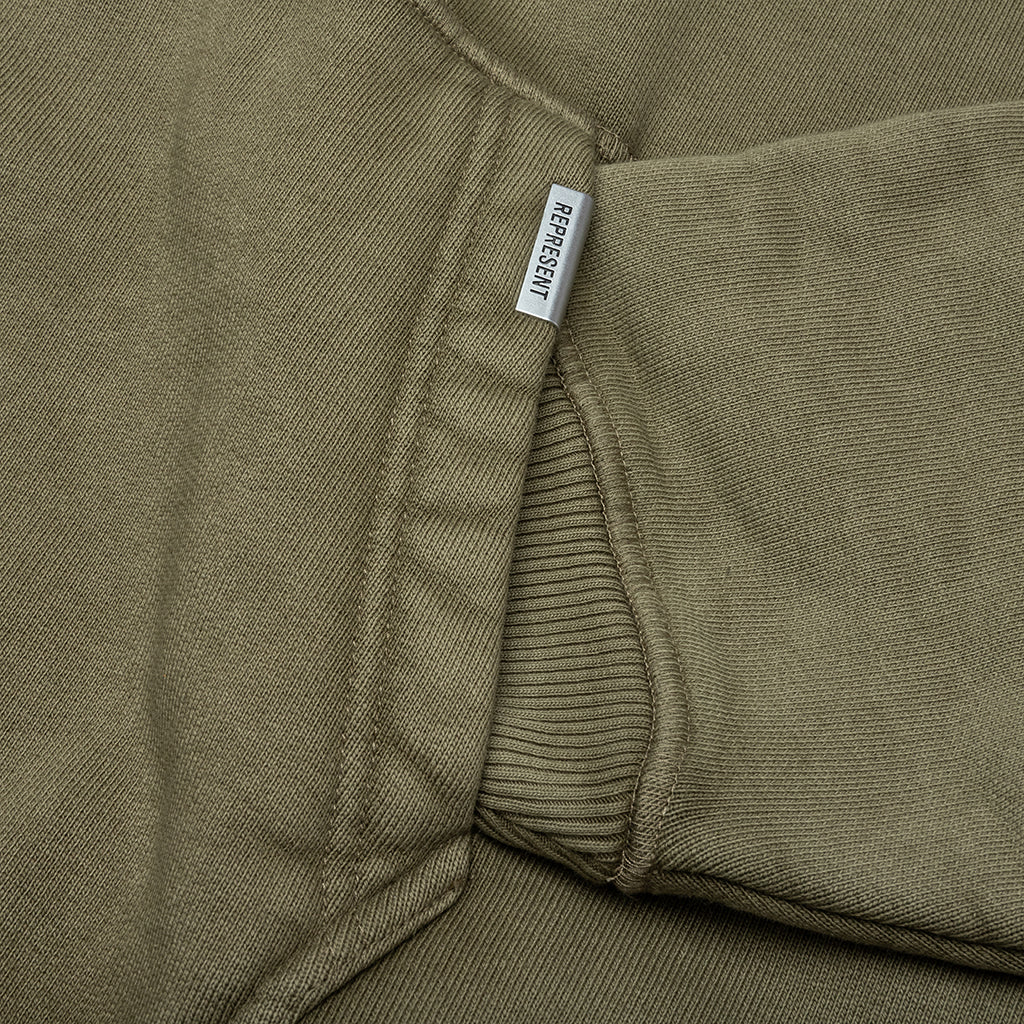 Rep Reverse Applique Hoodie - Vintage Khaki