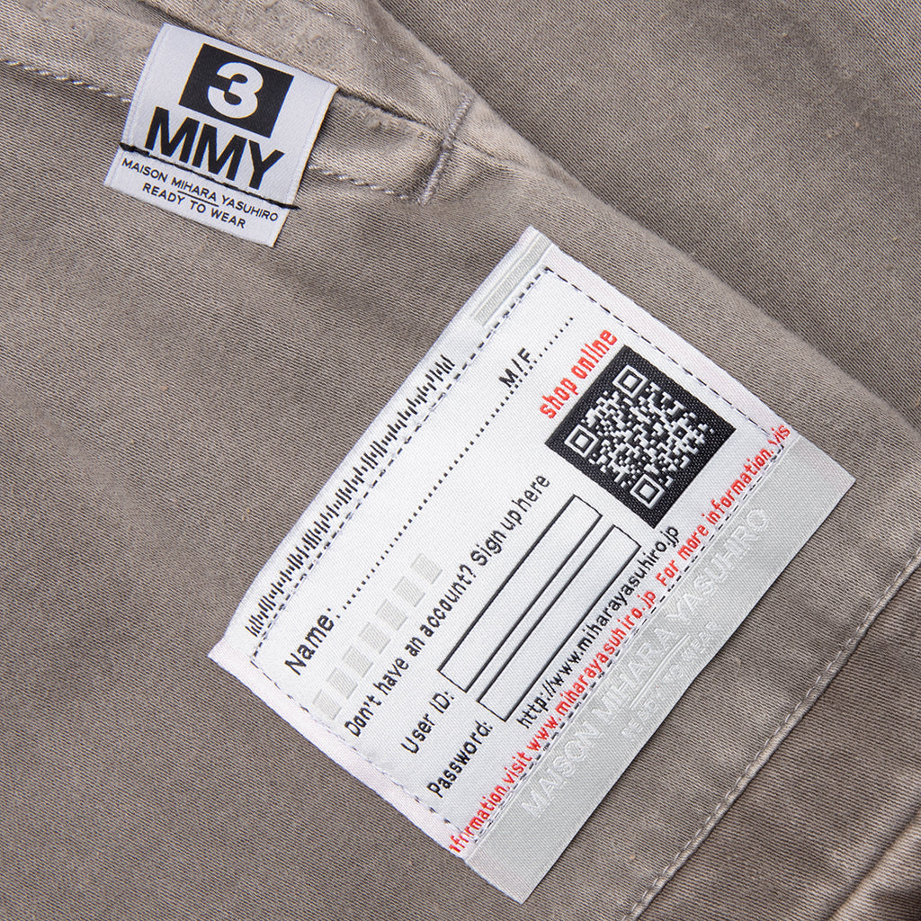 Repair Cargo Trousers - Light Grey