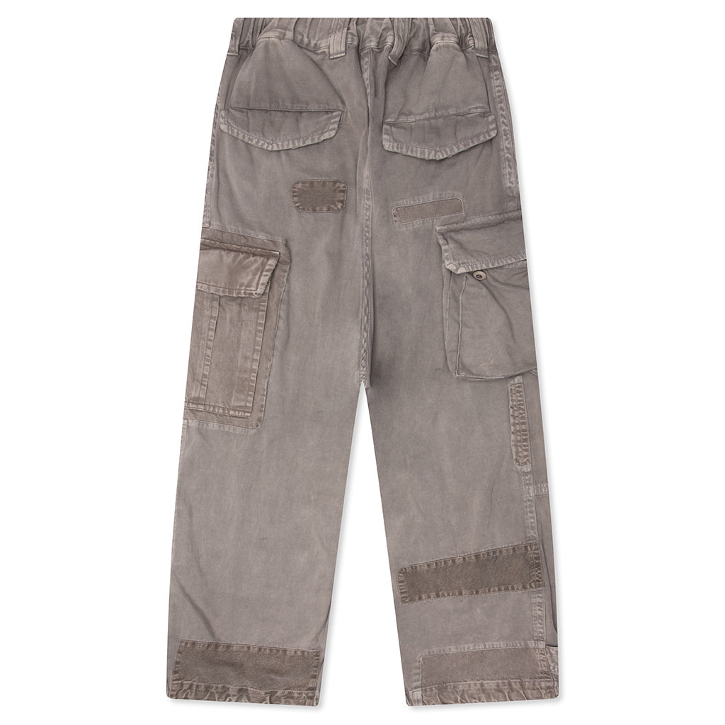 Repair Cargo Trousers - Light Grey