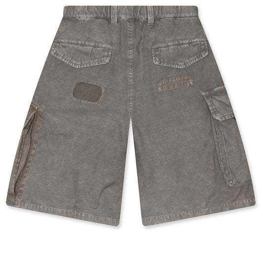 Repaired Cargo Shorts - Light Grey