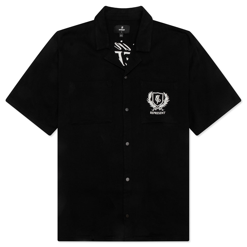 Crest Shirt - Jet Black
