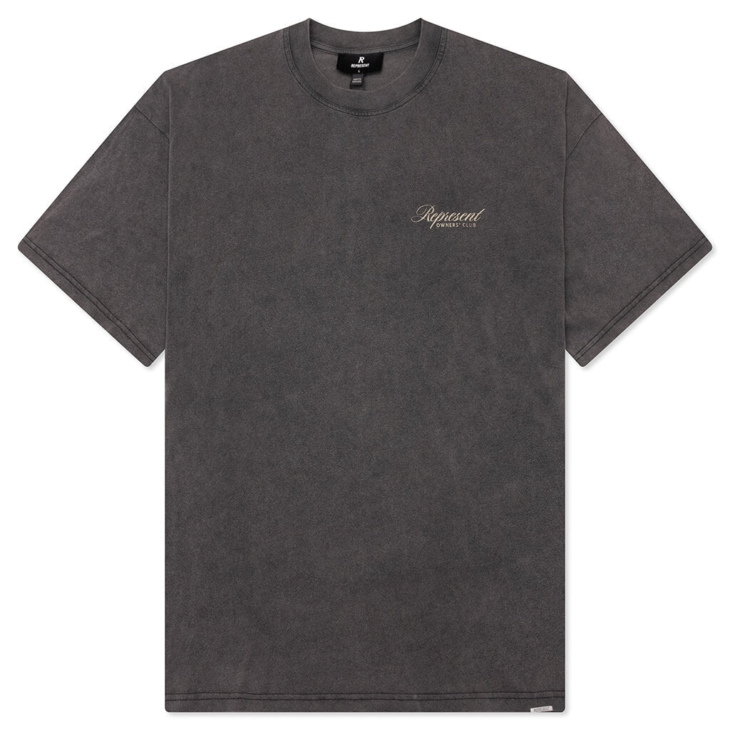 Owners Club Script T-Shirt - Vintage Grey