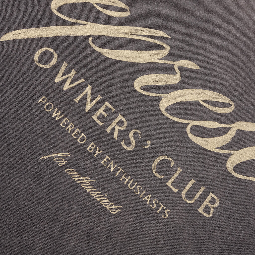 Owners Club Script T-Shirt - Vintage Grey