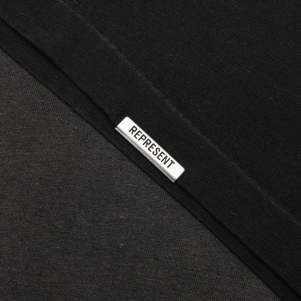 Represent Ringer T-Shirt - Stained Black